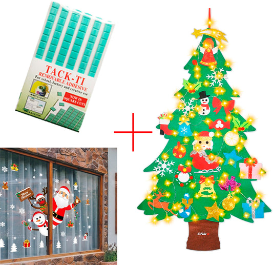 Pack Navideño (árbol+masilla+pegatinas)