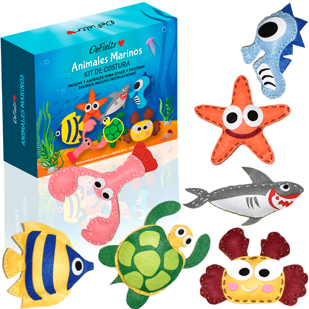 Kit de costura animales marinos