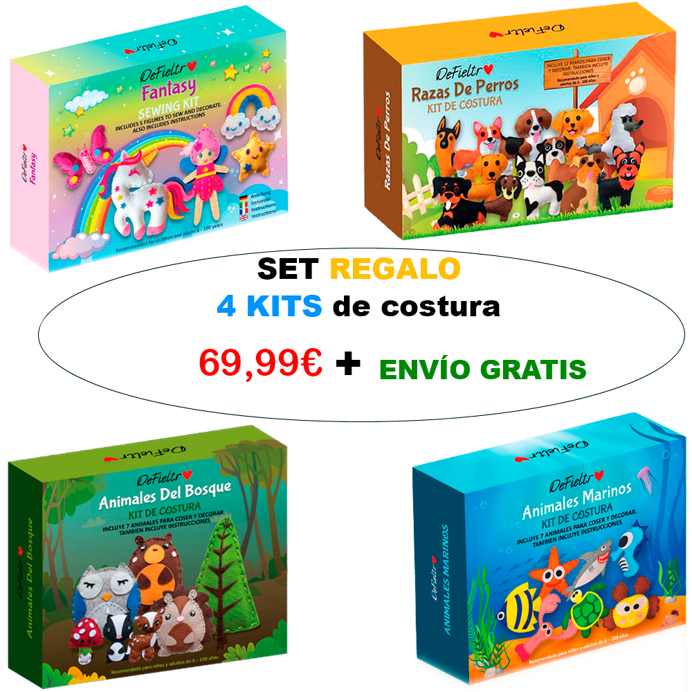 Set REGALO- 4 Kits de costura